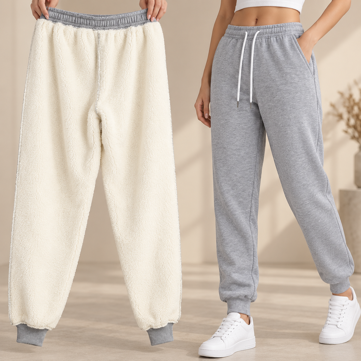 Maren | Fleece-Lined Cuffed Joggers
