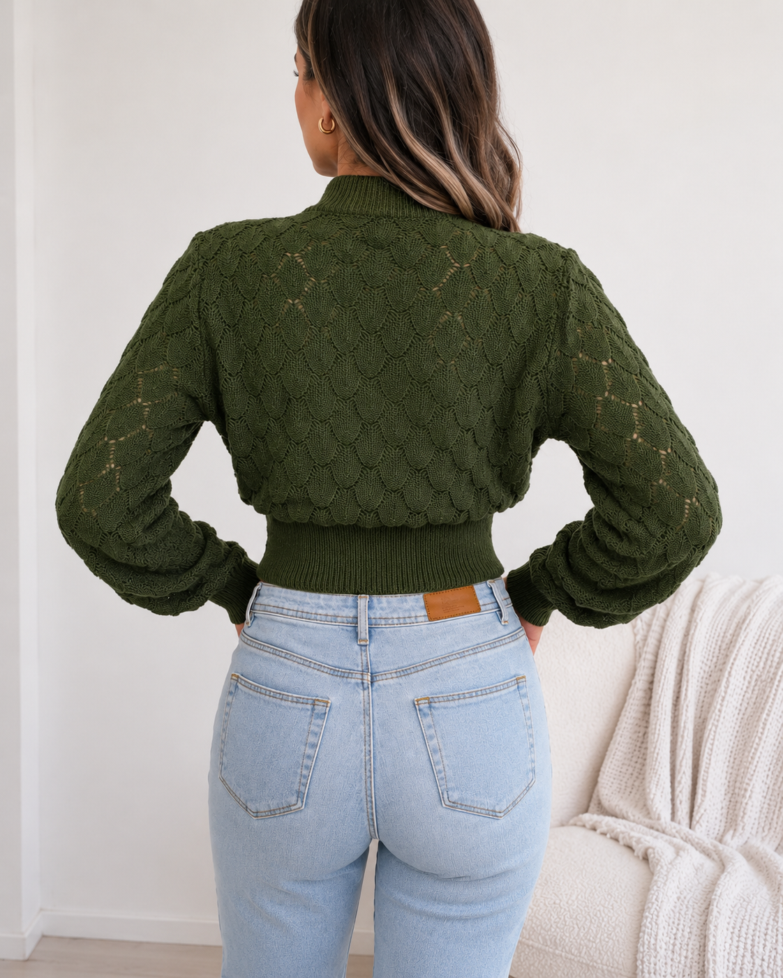 Ottilie | Textured Cropped Jumper for Women