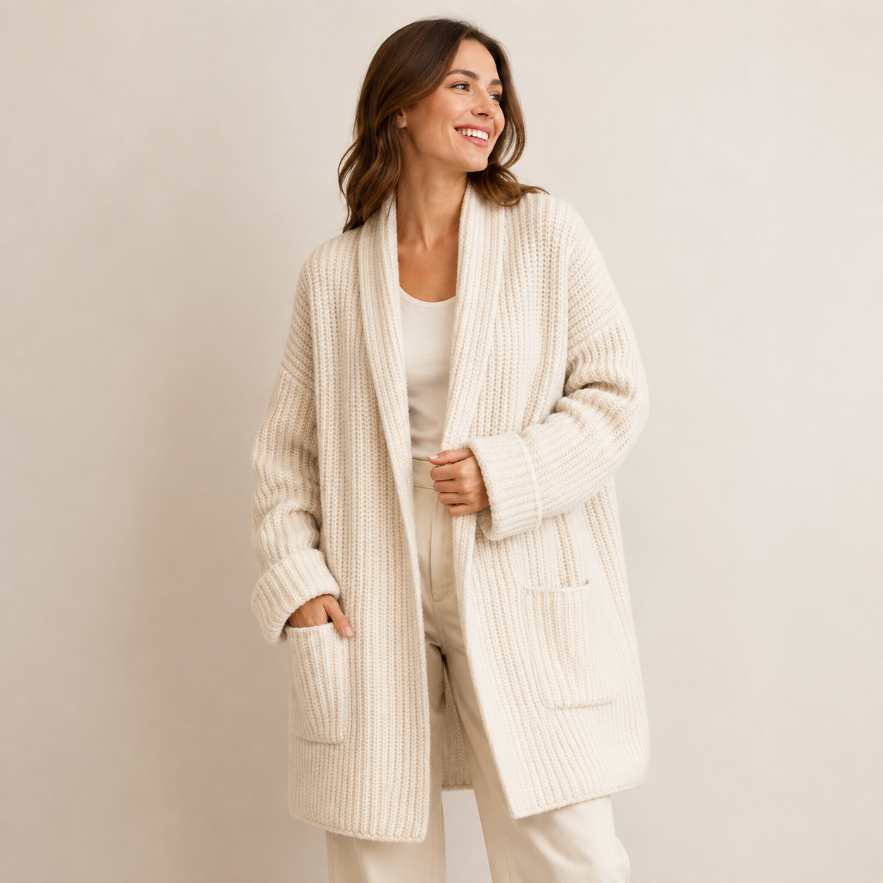 Lisette | Elegant Wrap Cardigan for Women with Relaxed Oversized Fit