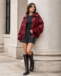 Théodora – Oversized Bomber for Effortless City Style