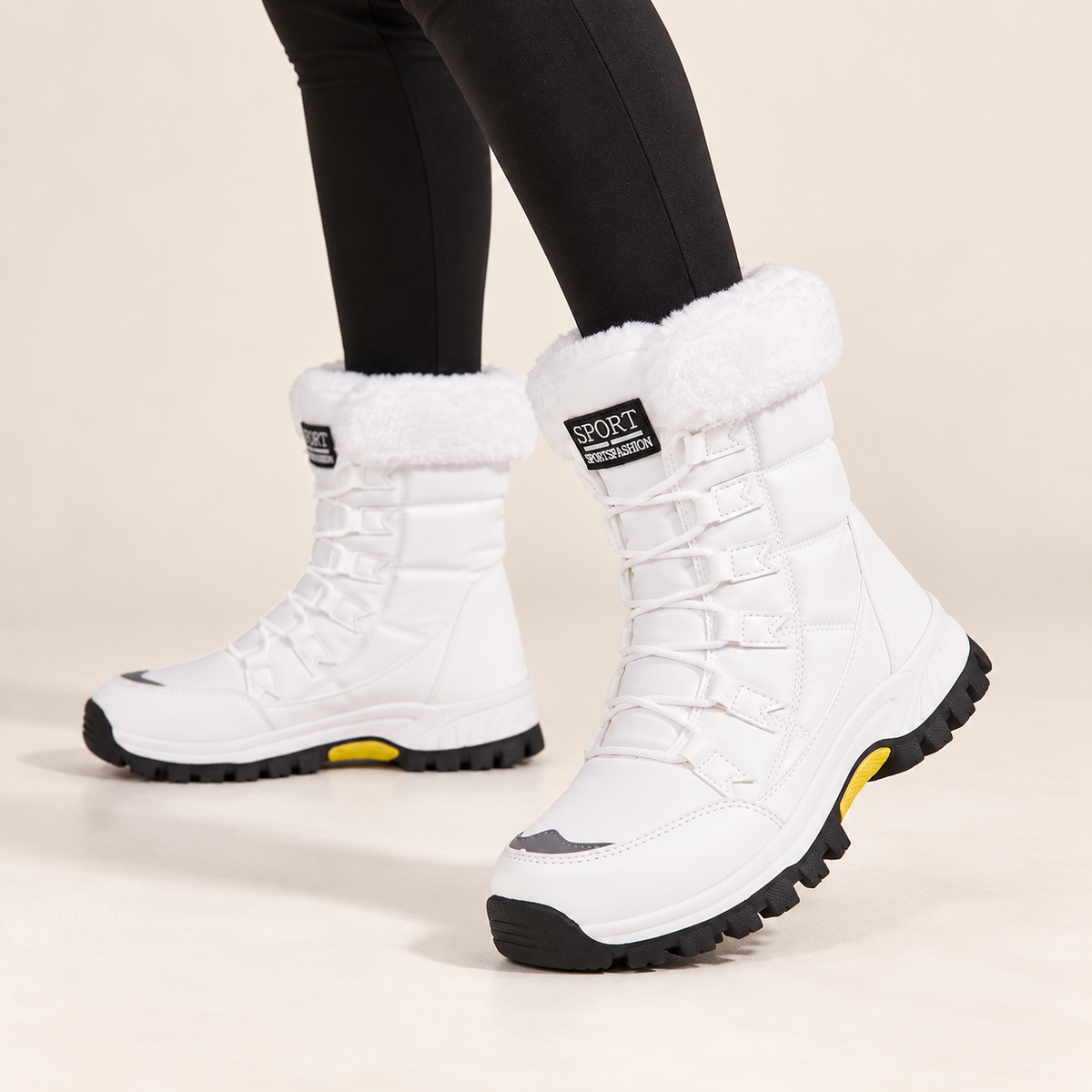 Aveline | Cosy Tall Snow Boots for Women with Timeless Winter Silhouette
