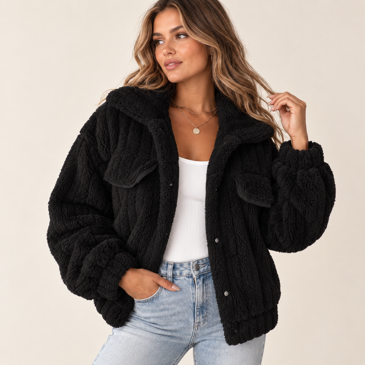 Sylvie | Cosy Teddy Coat