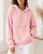 Marisol | Relaxed Textured Hoodie with Kangaroo Pocket