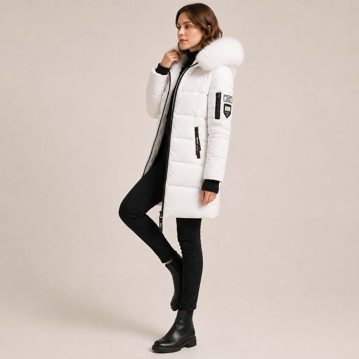 Clementine | Elegant Insulated Puffer Jacket for Women
