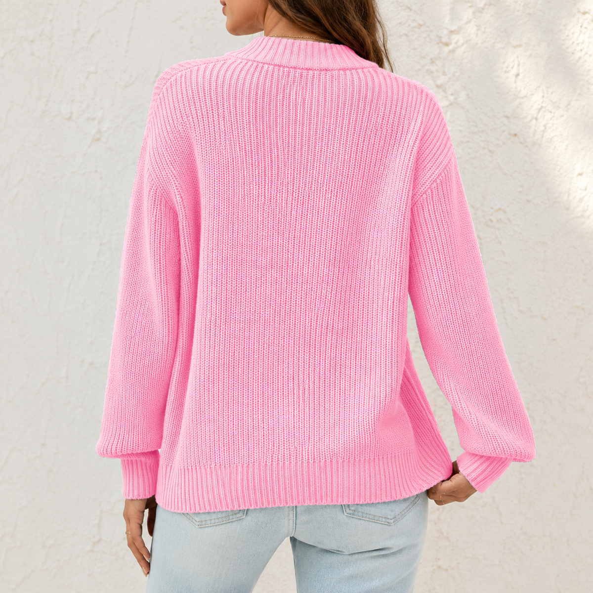 Wilhelmina | Relaxed Fit Ribbed Cardigan for Women