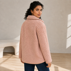 Verity | Cosy Borg Coat with Notched Lapel for Women