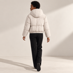 Solene | Chic Cropped Puffer Jackets for Women with Sporty Hooded Finish