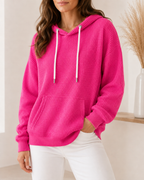 Marisol | Relaxed Textured Hoodie with Kangaroo Pocket