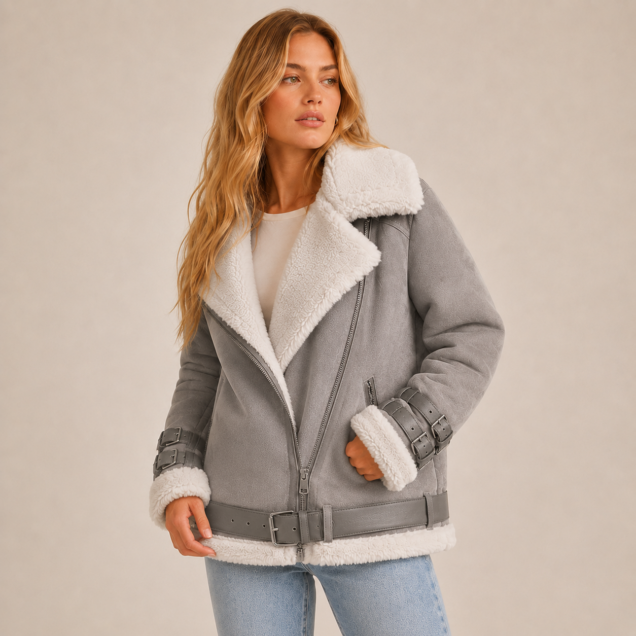 Rosetta | Cosy Insulated Biker Jacket for Women