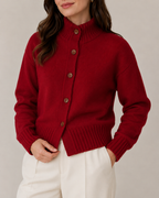 Vera | High-Neck Button Cardigan for Women