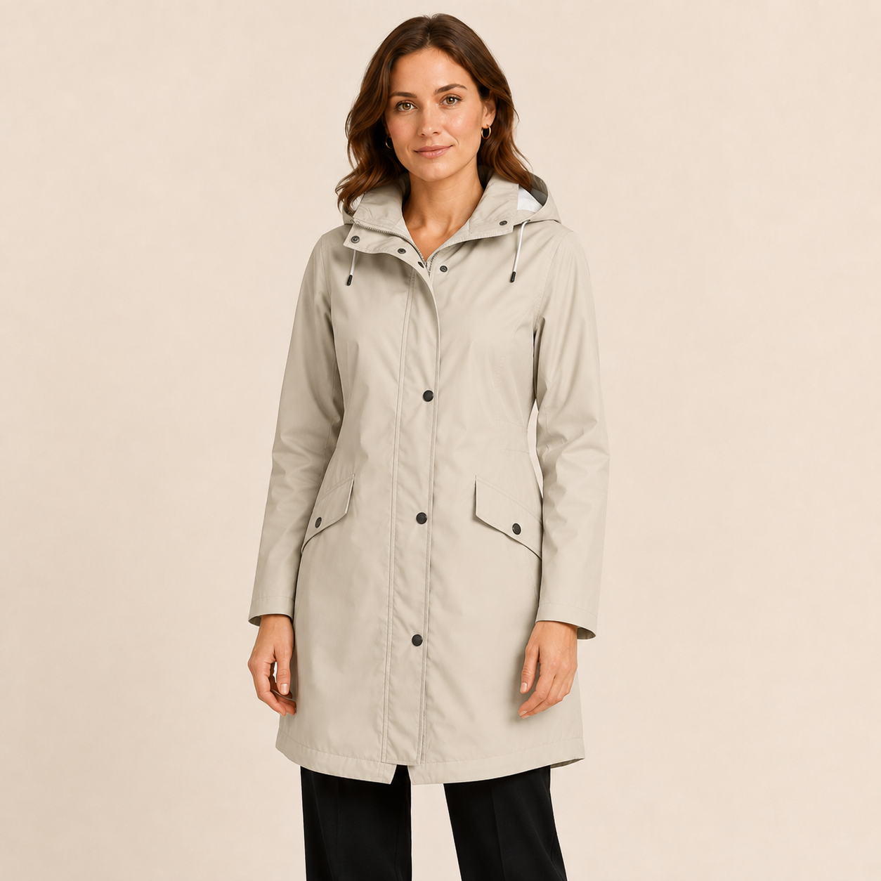 Rosalie | Women's Windproof Rain Jacket with Adjustable Hood