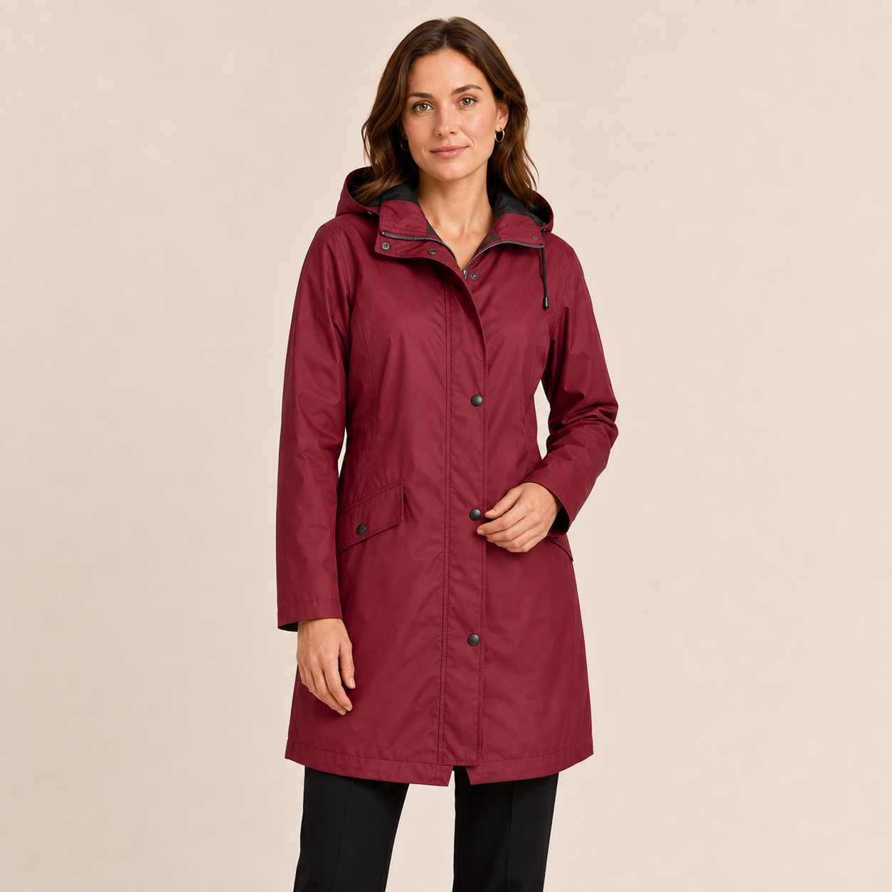 Rosalie | Women's Windproof Rain Jacket with Adjustable Hood