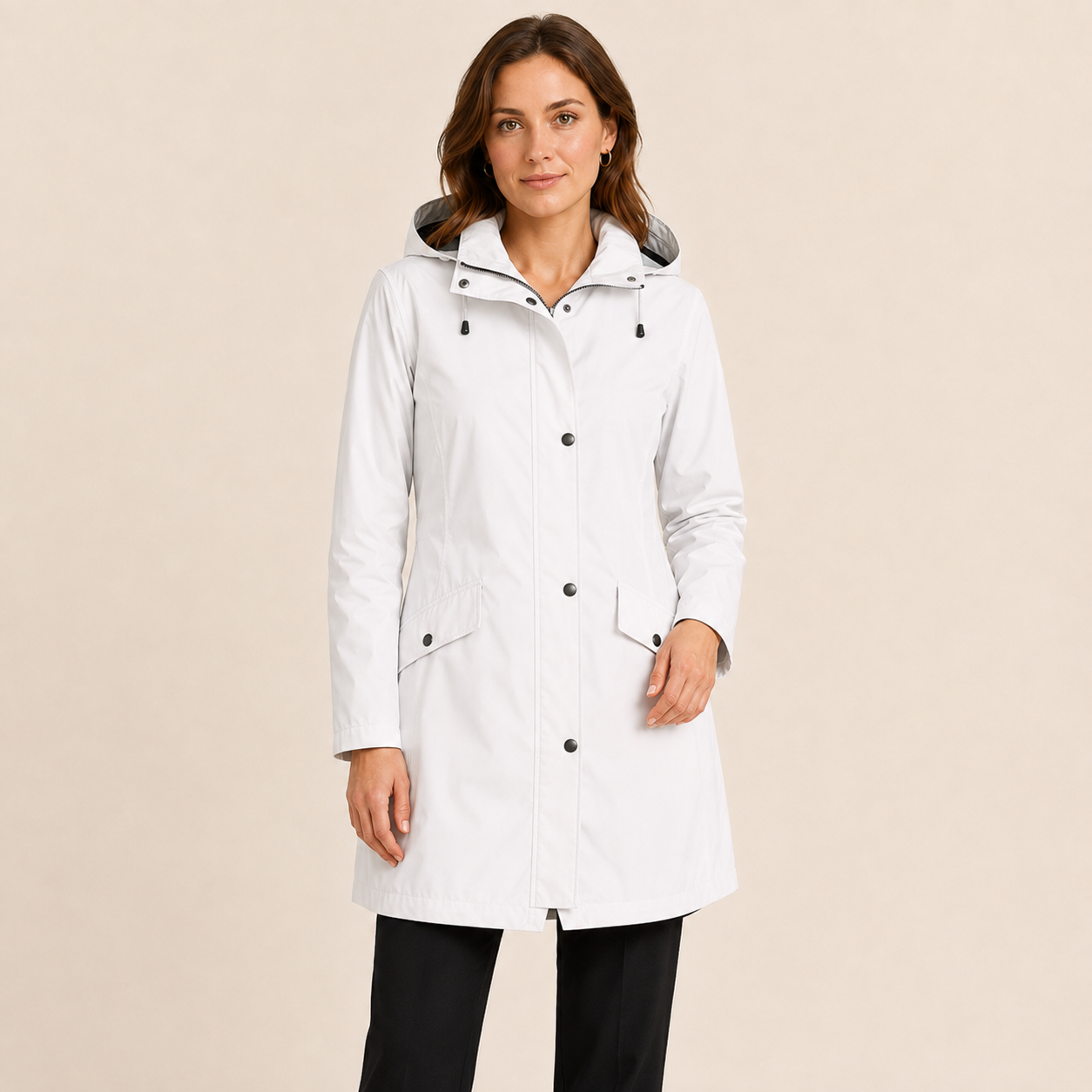Rosalie | Women's Windproof Rain Jacket with Adjustable Hood