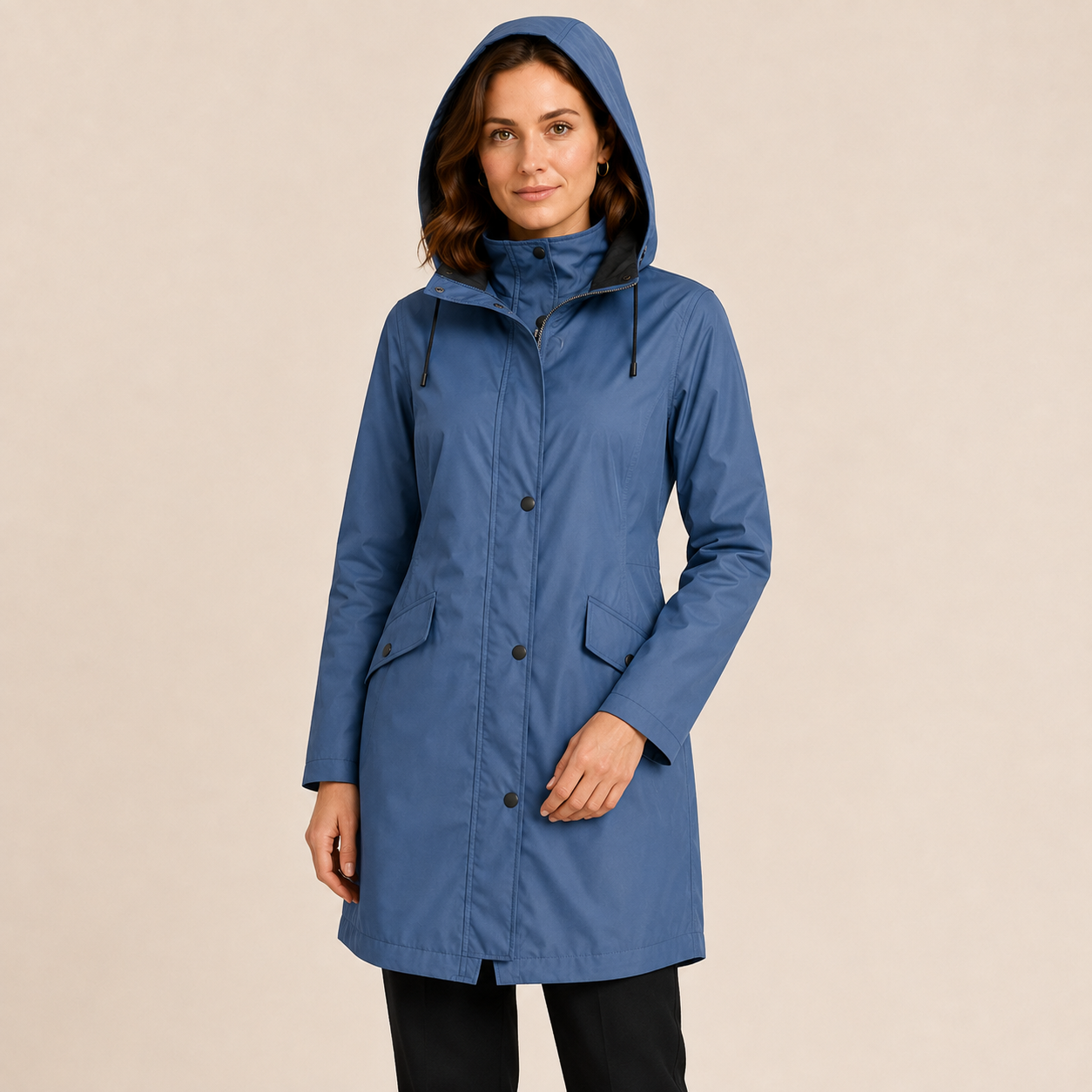 Rosalie | Women's Windproof Rain Jacket with Adjustable Hood