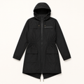 Josephine | Black Rain Jacket with Hood and Side Pockets