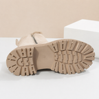 Beatrix | Fleece-Lined Suede-Effect Slip-On Ankle Boots