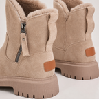 Beatrix | Fleece-Lined Suede-Effect Slip-On Ankle Boots