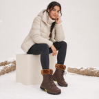 Seraphina | Faux Fur Lined Lace-Up Winter Boots