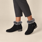 Georgiana | Fur-Lined Ankle Boots with Low Heel