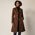 Cosette | Longline Double-Breasted Trench Coat for Women