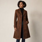 Cosette | Longline Double-Breasted Trench Coat for Women