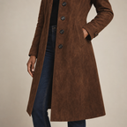 Cosette | Longline Double-Breasted Trench Coat for Women