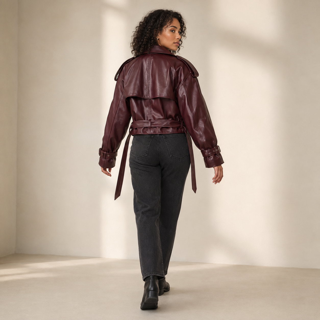 Oceane | Short Trench Coat with Belt