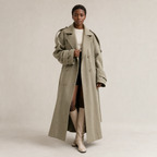 Rosaline | Long Oversized Trench Coat with Wide Lapels