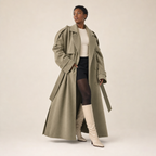 Rosaline | Long Oversized Trench Coat with Wide Lapels