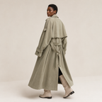 Rosaline | Long Oversized Trench Coat with Wide Lapels