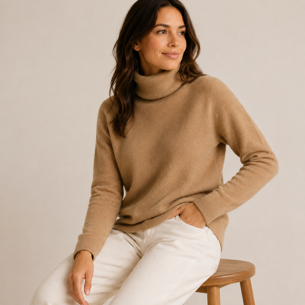 Elowen | Cream Soft Knit Jumper Sweater