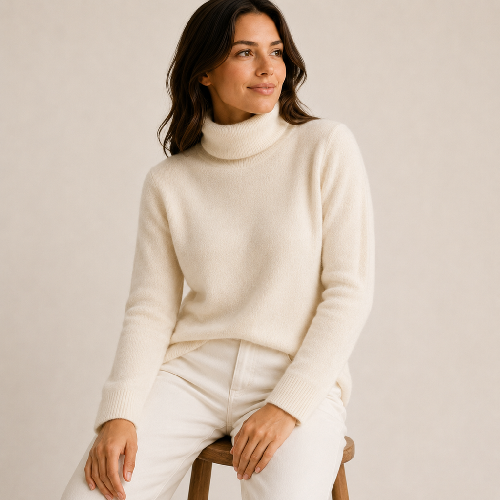 Elowen | Cream Soft Knit Jumper Sweater