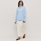 Faustine | Oversized Turtleneck Sweater with Relaxed Long-Sleeve Fit