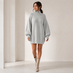 Aurelia | Oversized Longline Turtleneck Sweater with Relaxed Fit