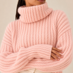 Orielle | Wide-Sleeve Oversized Turtleneck Sweater
