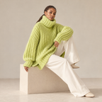 Orielle | Wide-Sleeve Oversized Turtleneck Sweater