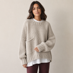 Elodie | Oversized Sweater with Contrast Front Pocket