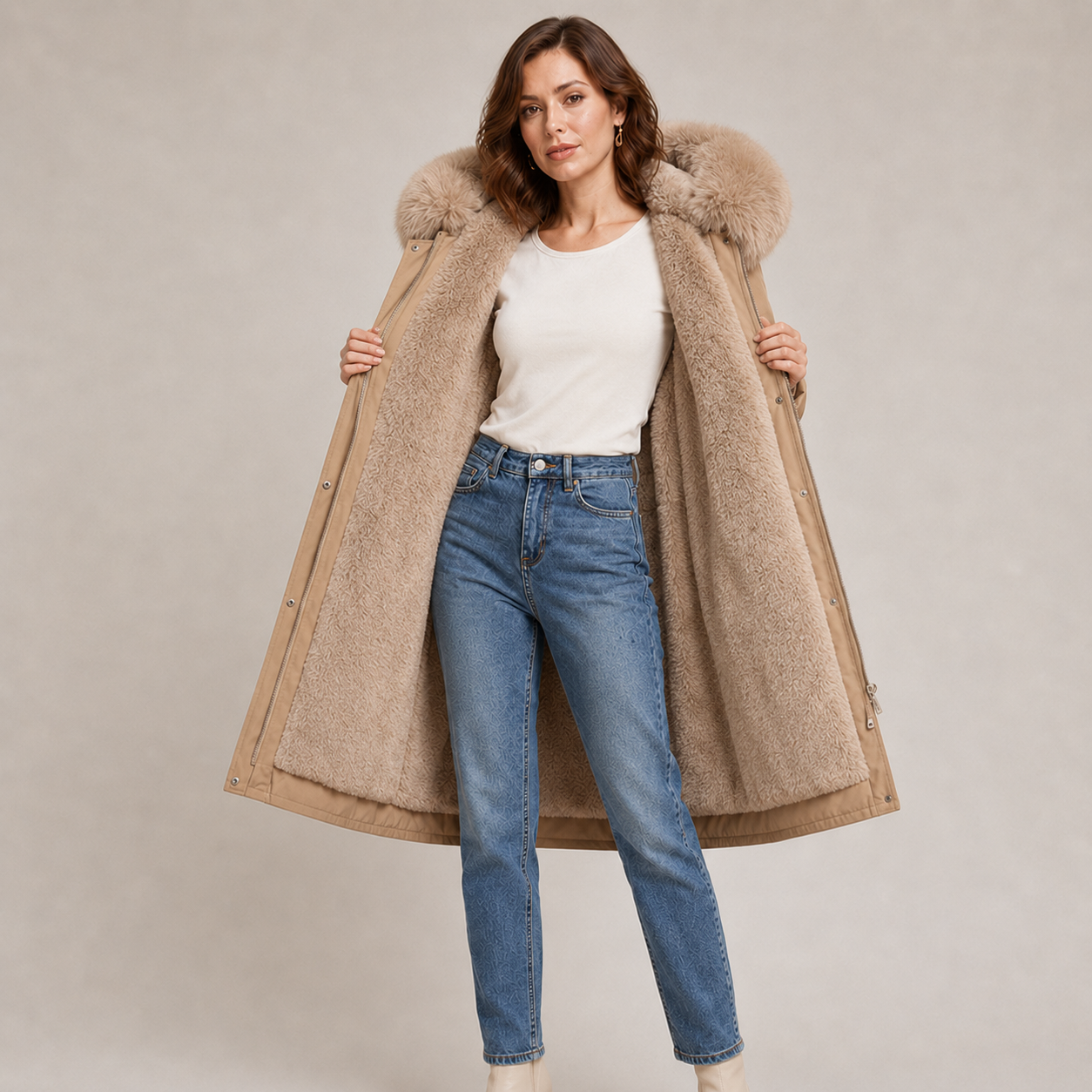 Isolde | Waterproof Insulated Parka with Faux Fur Hood
