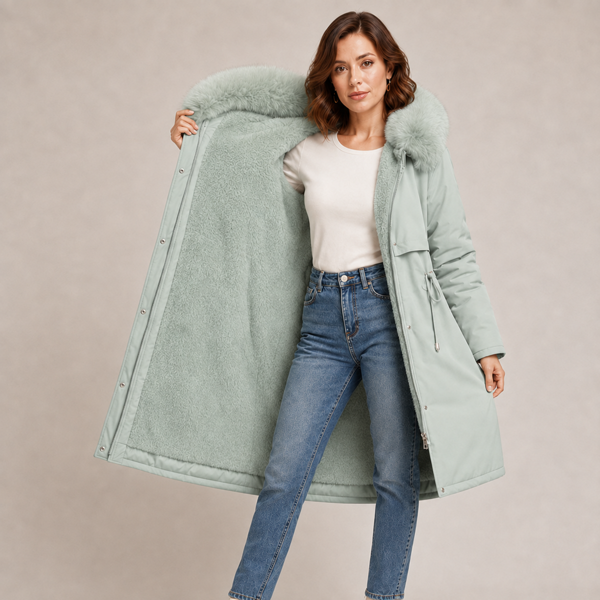 Isolde | Waterproof Insulated Parka with Faux Fur Hood