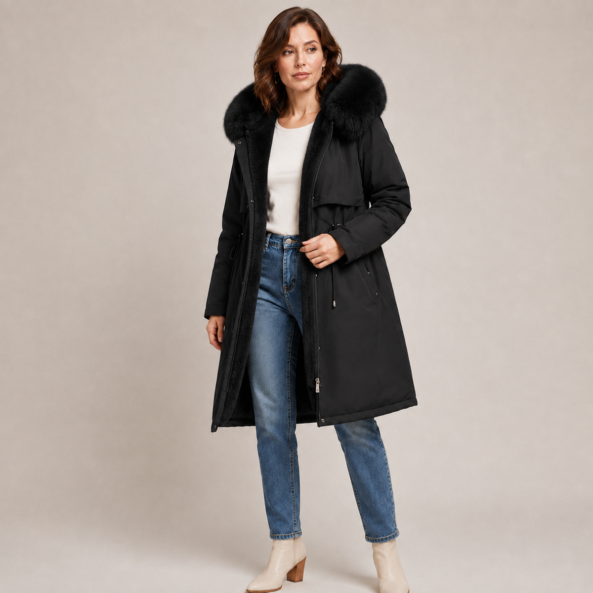 Isolde | Waterproof Insulated Parka with Faux Fur Hood