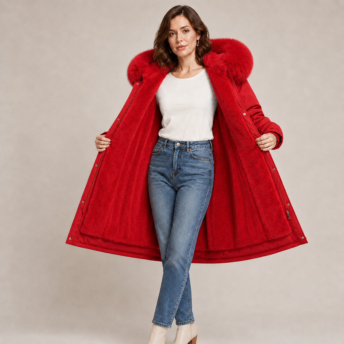 Isolde | Waterproof Insulated Parka with Faux Fur Hood