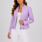 Vivienne – Women's Fitted Faux Leather Jacket