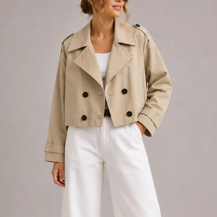 Odessa – Women's Cropped Trench Coat