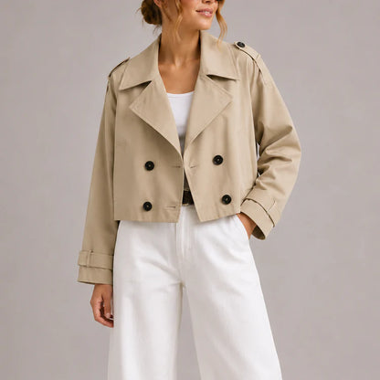 Odessa – Women's Cropped Trench Coat