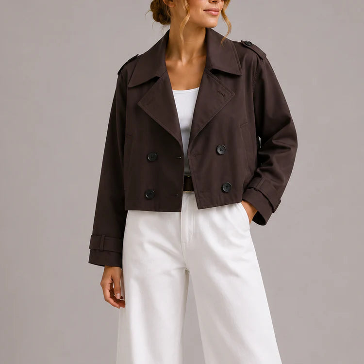 Odessa – Women's Cropped Trench Coat