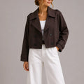 Odessa – Women's Cropped Trench Coat