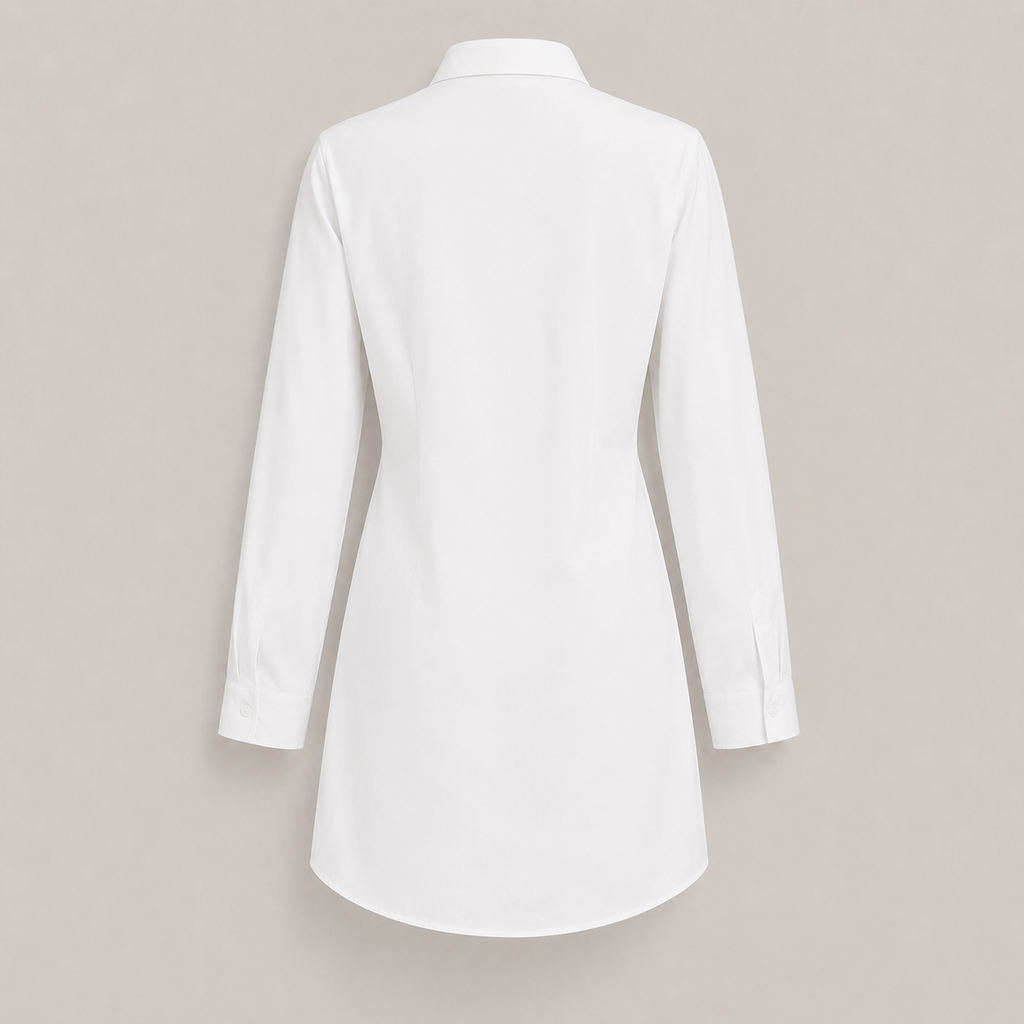 Solene | Tie-Front Oversized Blouse with Long Sleeves