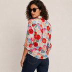 Odette | Floral Print Blouse with Long Sleeves
