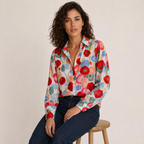 Odette | Floral Print Blouse with Long Sleeves