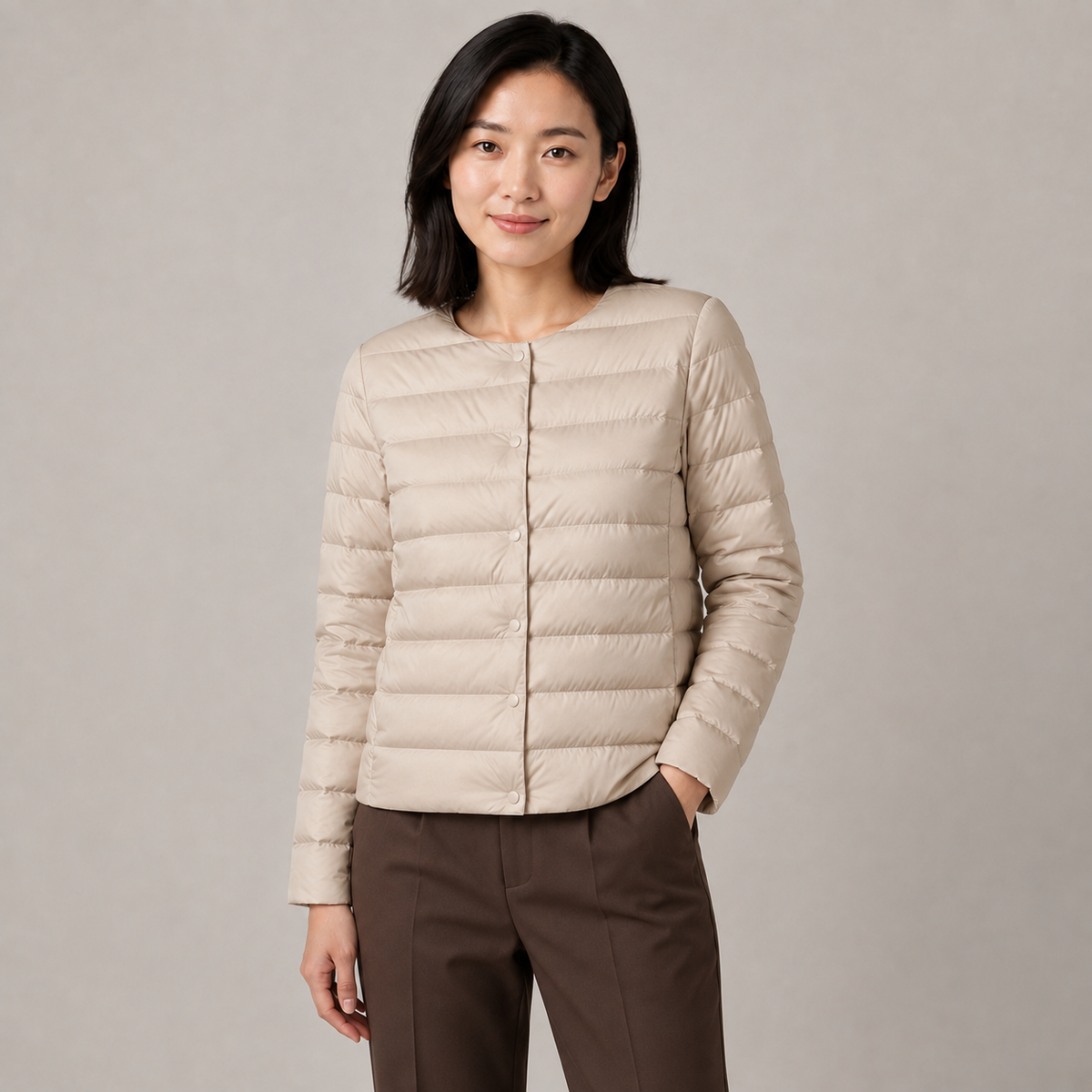 Ivy | Lightweight Non-Bulky Warm Puffer Jacket
